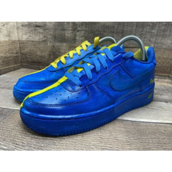 Nike Air Force 1 Low UKRAINE FLAG DH2920-111 Youth Sz 6.5Y Women Sz 8 Preowned main image 4